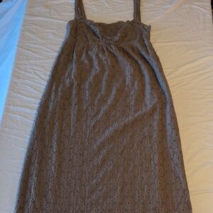 Michael Stars Lace Maxi Dress in Brown